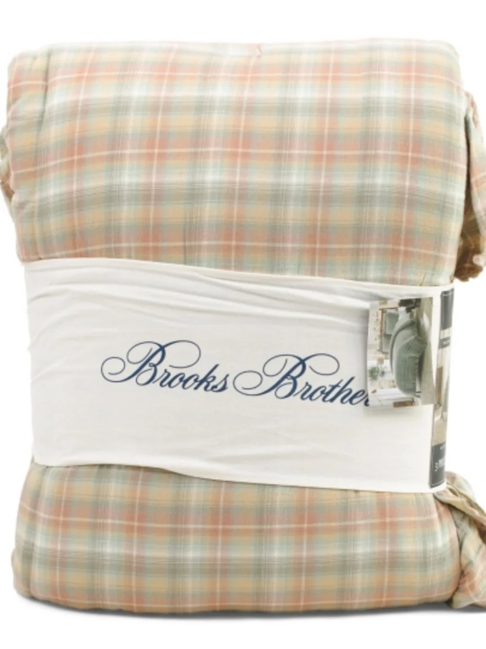 Brooks Brothers Plaid Comforter Set in Green